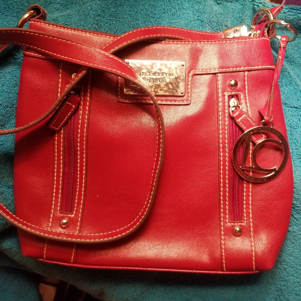 Perfect Liz Clairborne Red Shoulder Bag